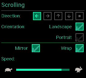 scroll options