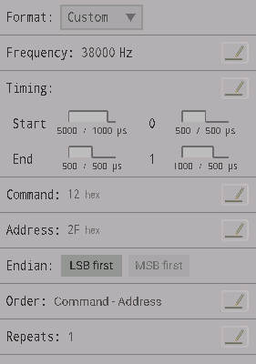 custom format settings