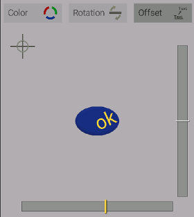 text offset selector
