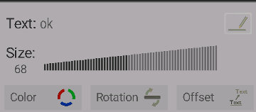 text options